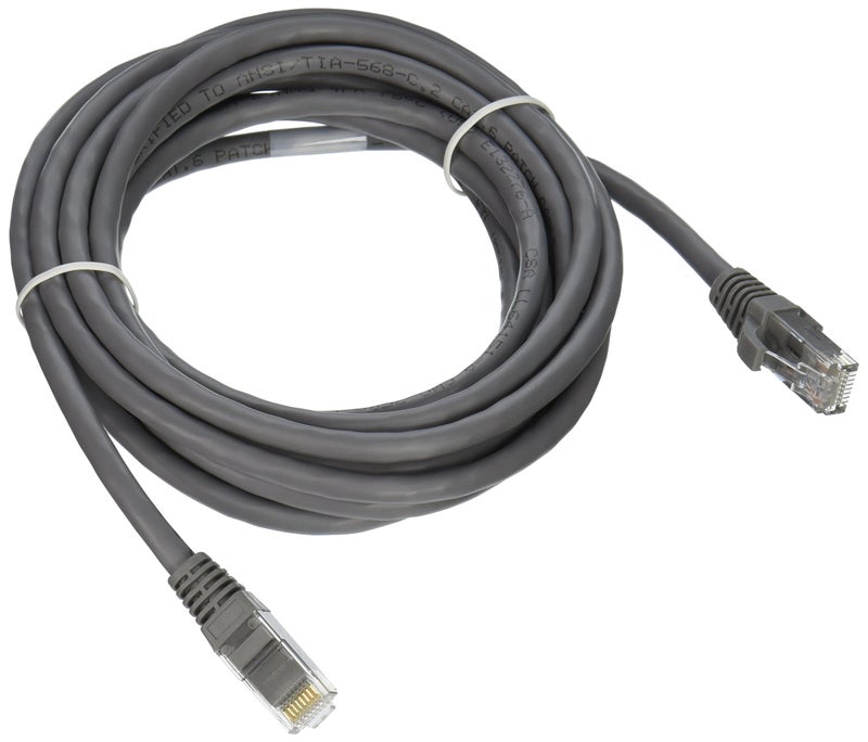 C2G Legrand Cat6 Ethernet Cable, Snagless Unshielded Cat6 Patch Cable, Gray Network Patch Cable, 12 Foot Snagless UTP Ethernet Cable, 1 Count, C2G 03970 - Image 1